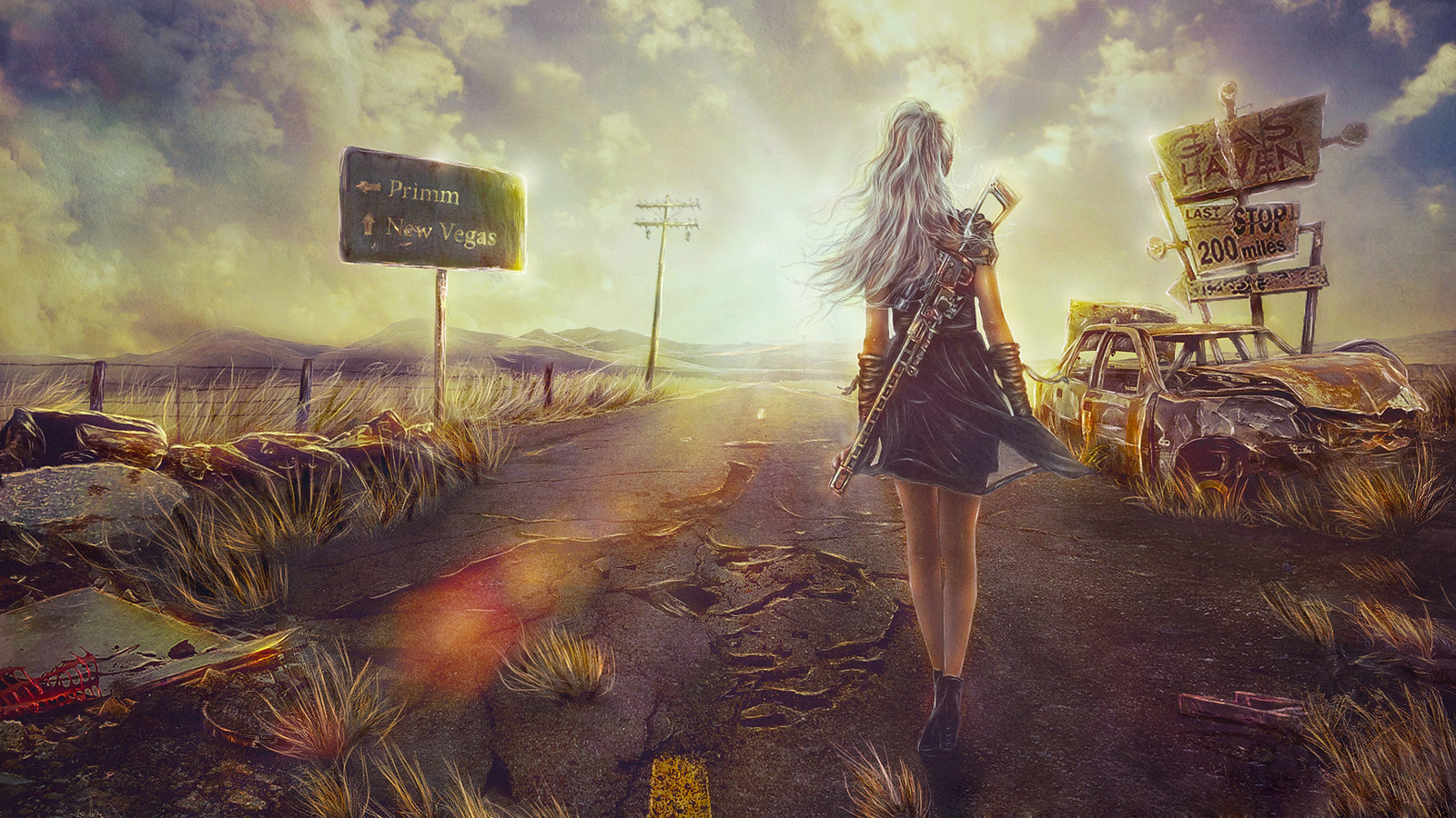 Fallout New Vegas Girl HD Wallpaper