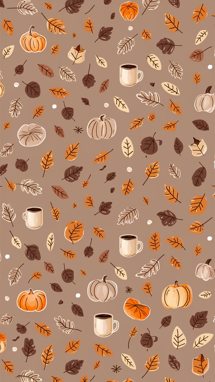 fall pumpkin spice phone background