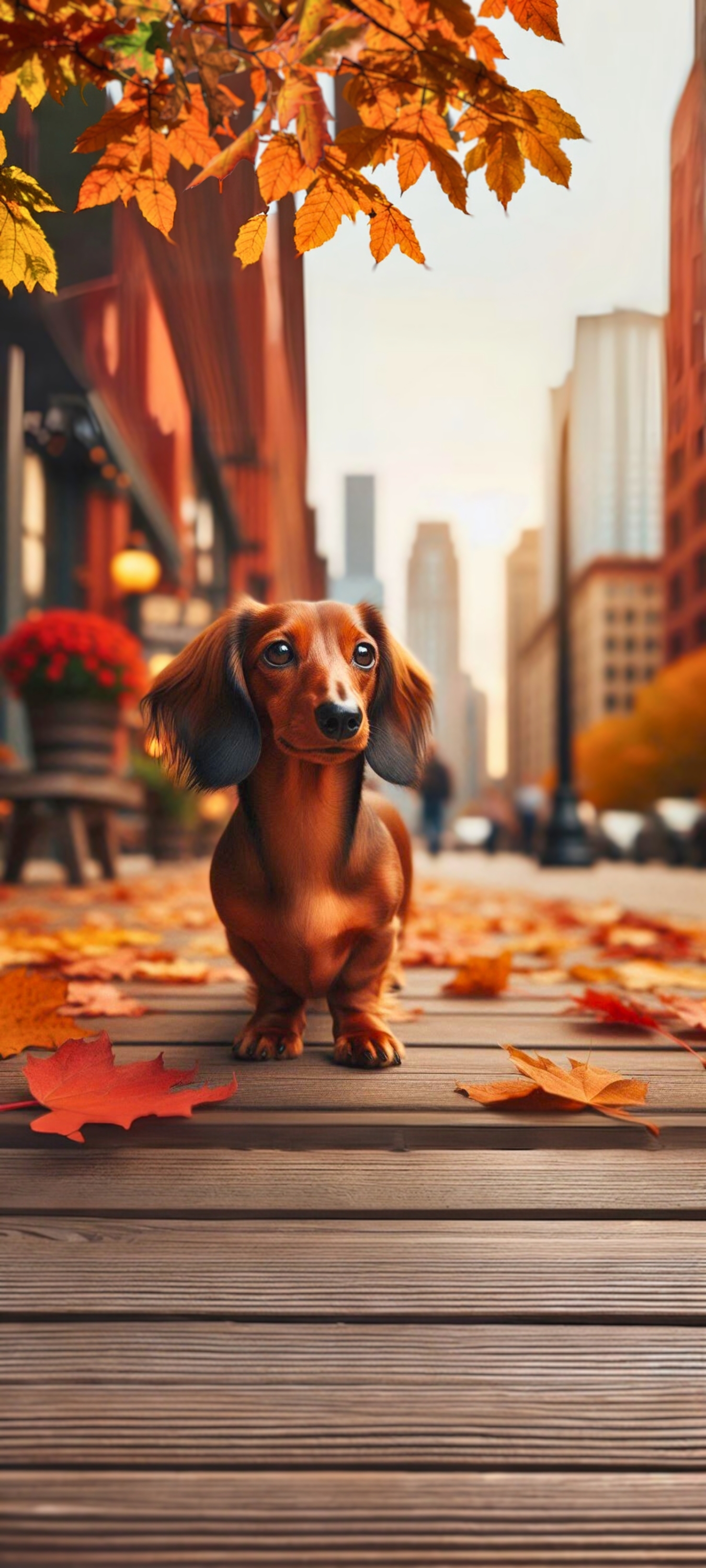 Gorgeous Free Fall Dachshund Phone