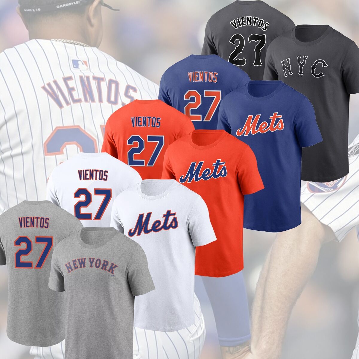 Mets 2024 Name & Number T Shirt