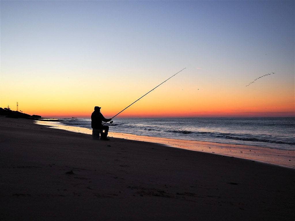 Amanecer en praia dos Salgados, Algarve