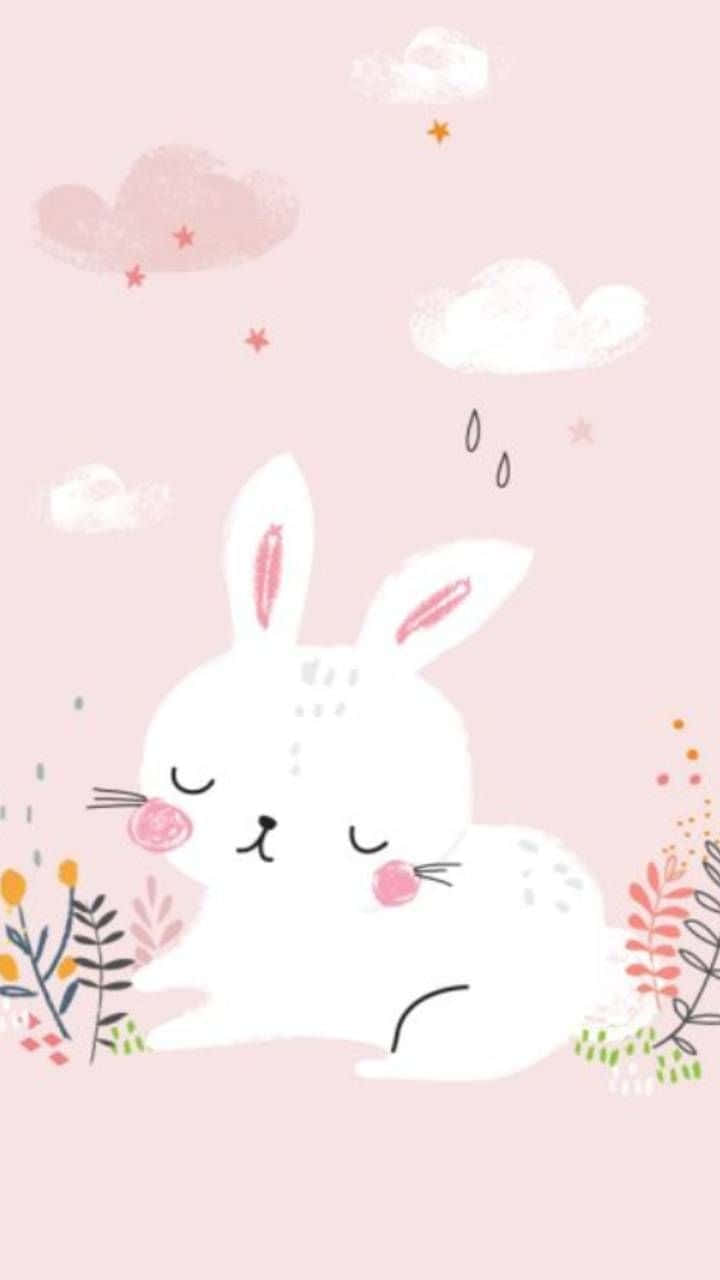 Pink Bunny Wallpaper
