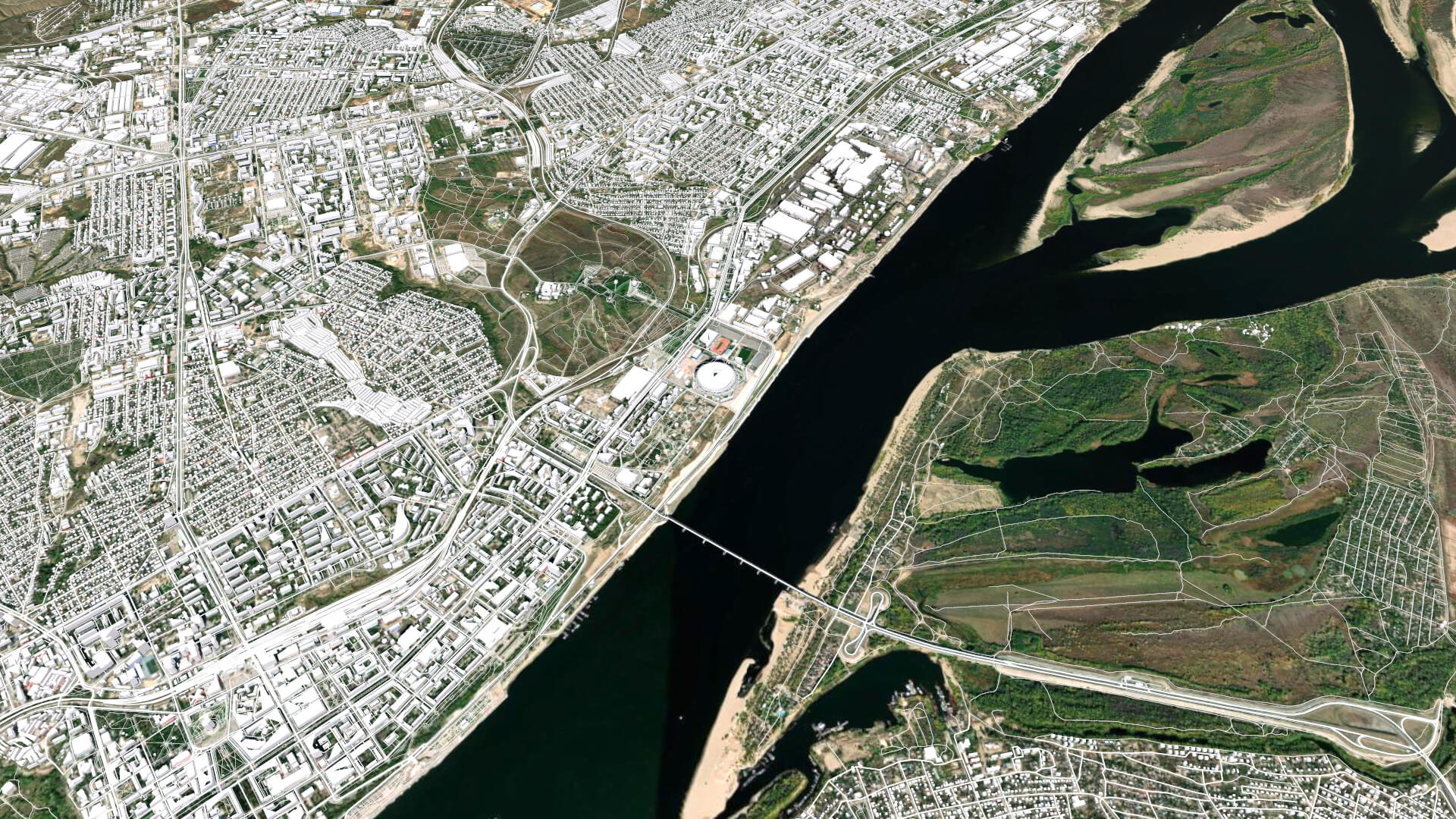 Cityscape Volgograd Russia Model