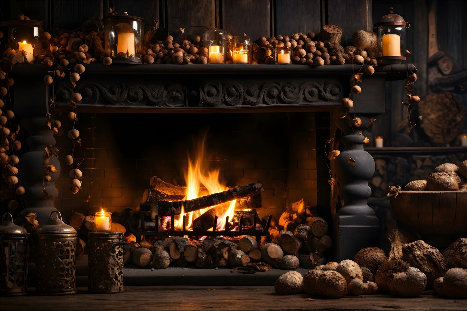 Firewood Photography Backdrop BRP7 131