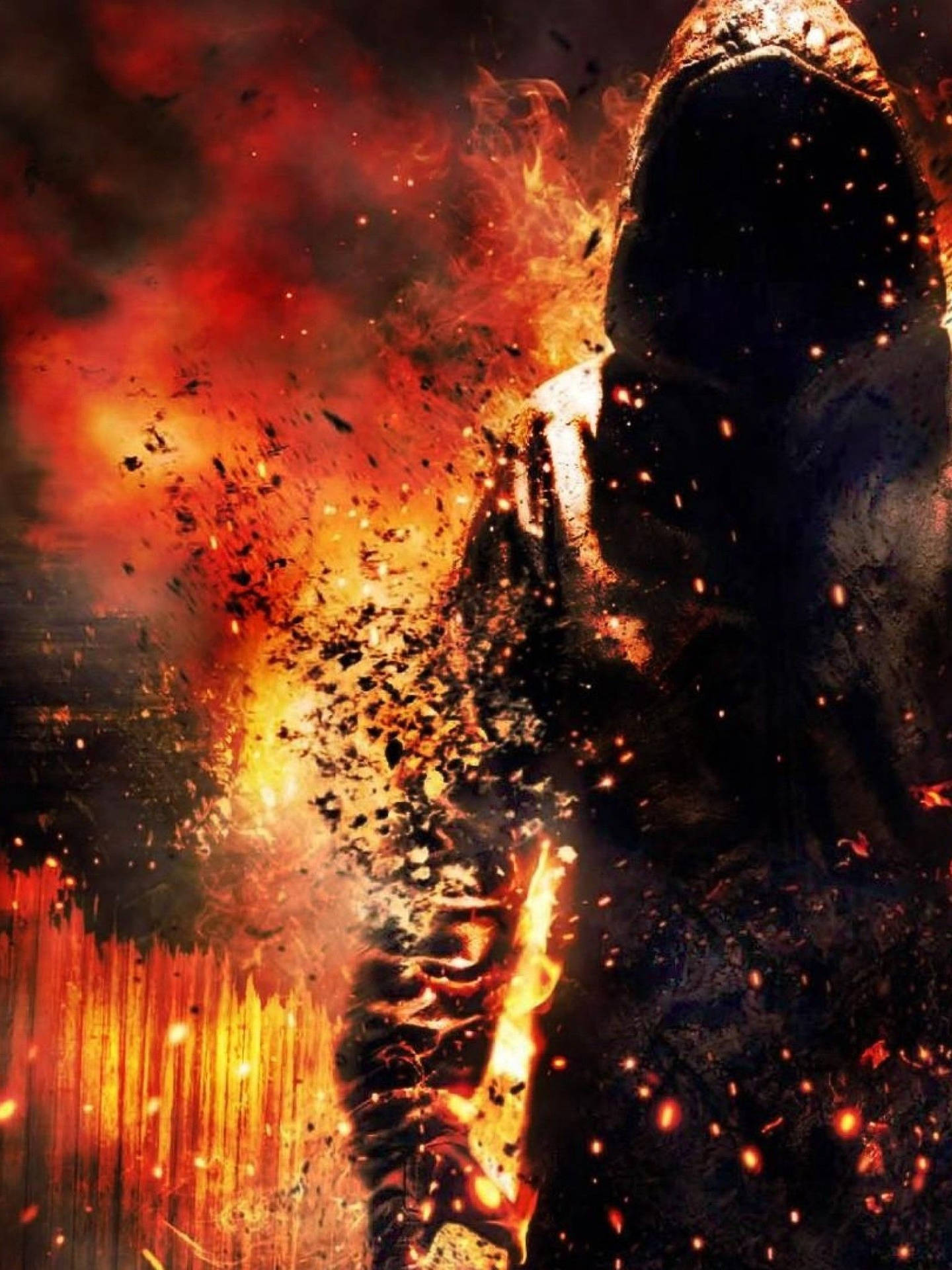 Download On Fire Ninja Wallpaper