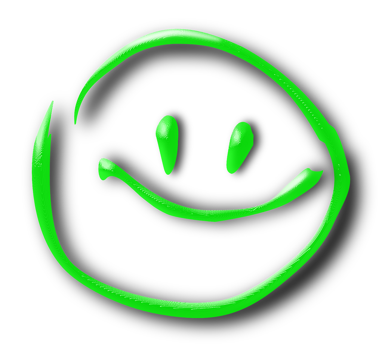 Download Smiley, Face, Green. Royalty