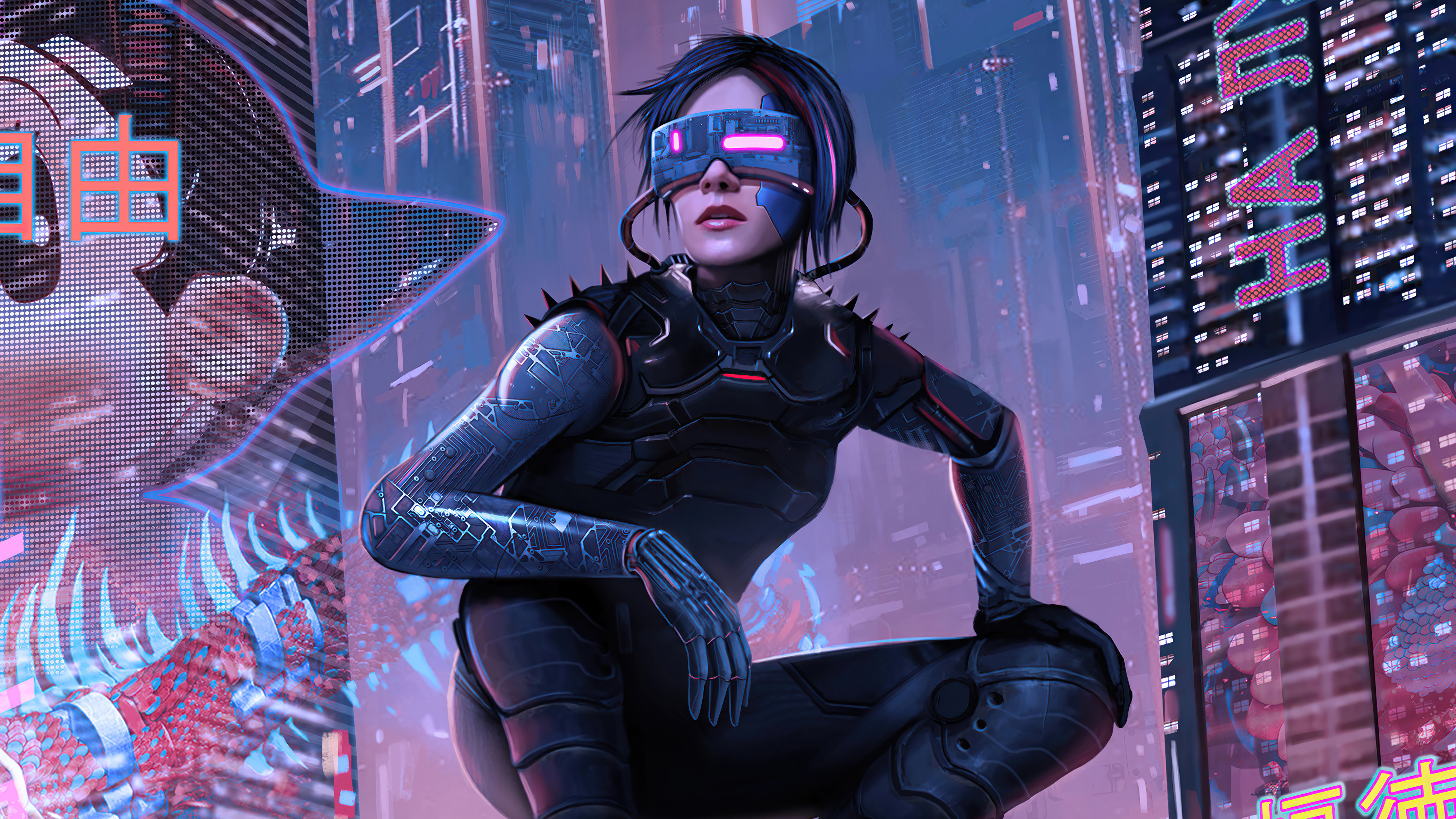 Cyberpunk Girl Wallpaper 4K HD PC i