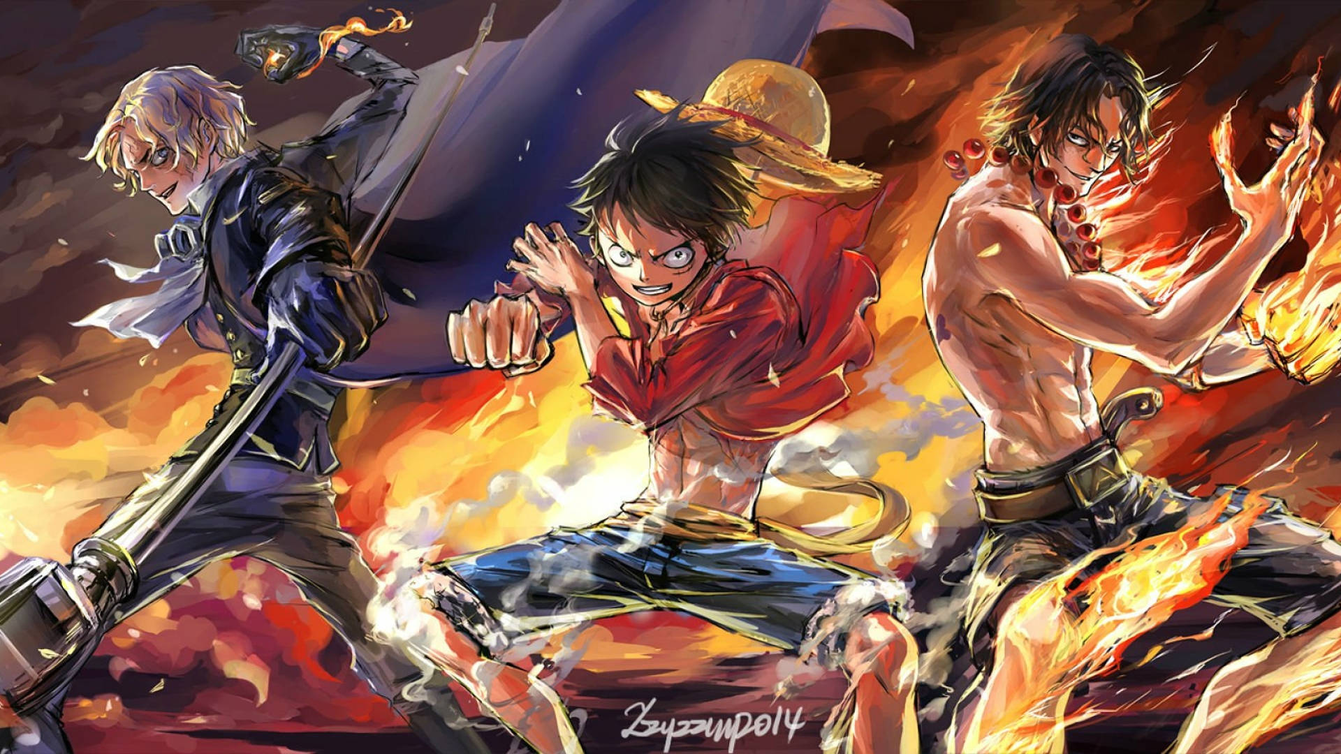 Anime One Piece Brothers Wallpaper