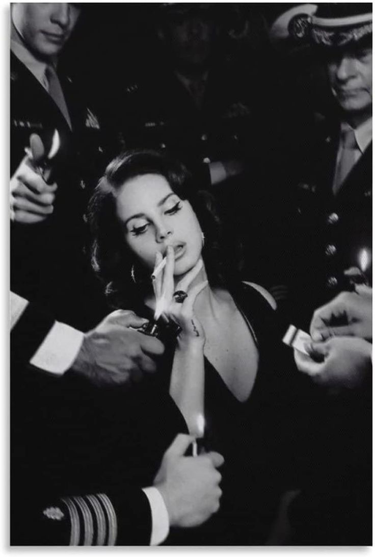 Lana Del Rey Poster Black And White Poster