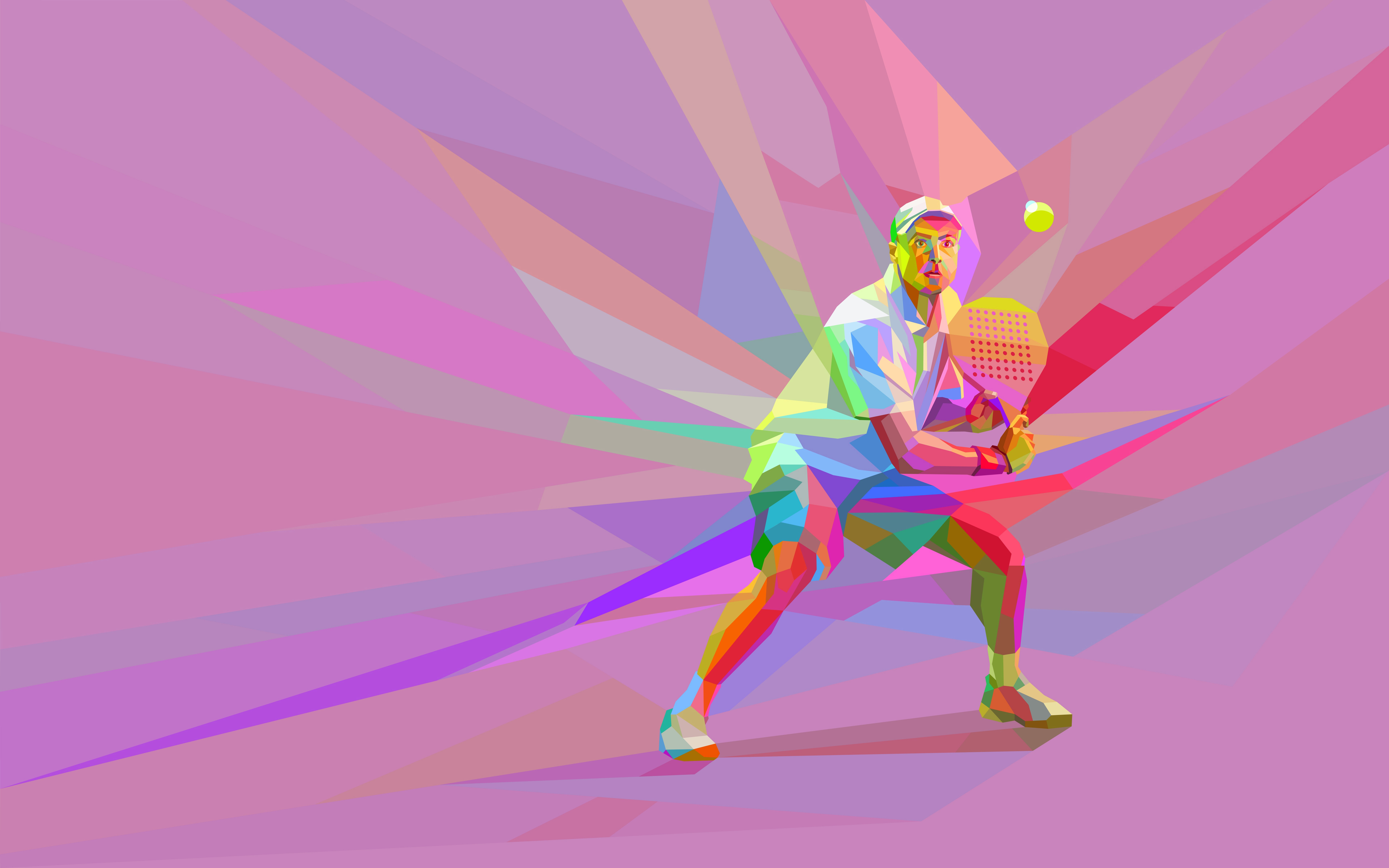 ball, racket, tennis, tennis player