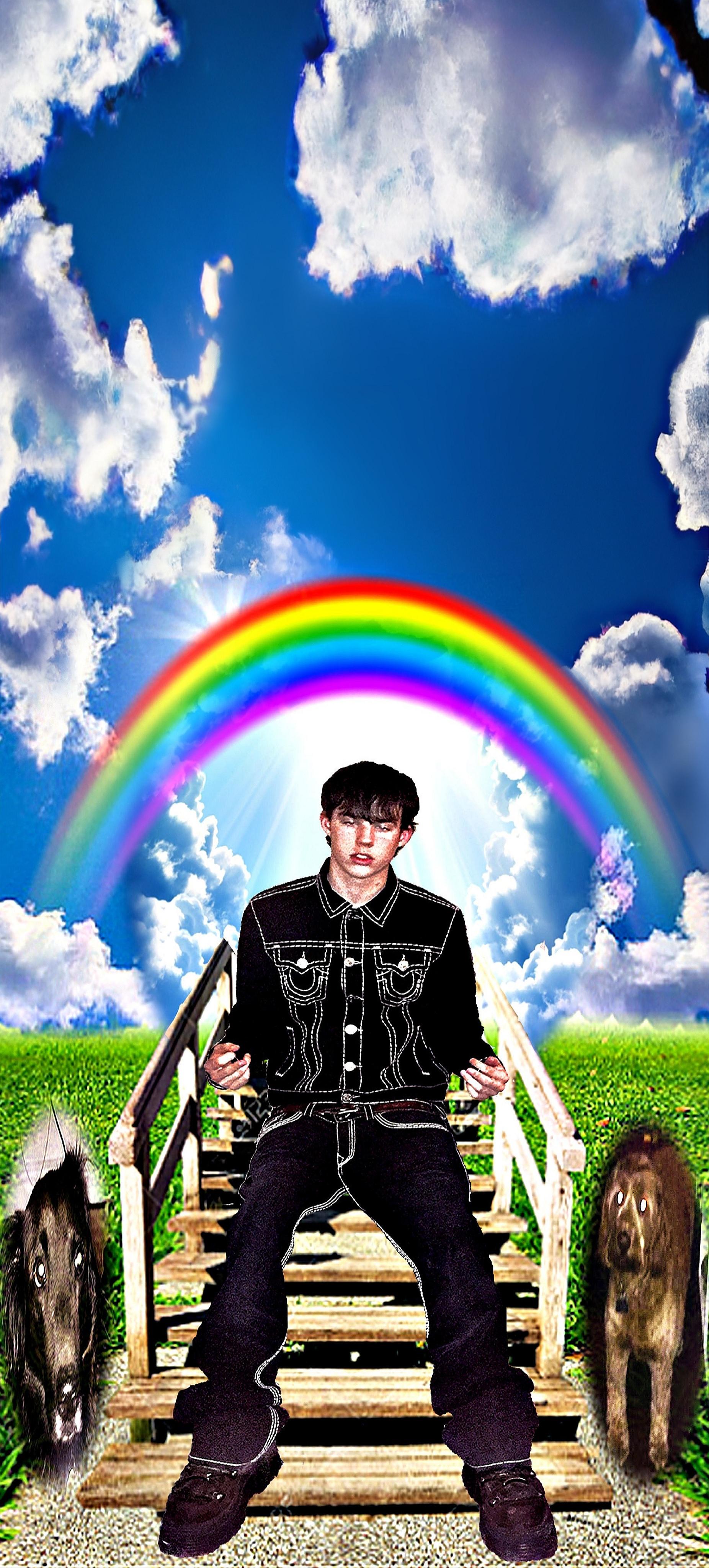 rainbow bridge wallpaper made using