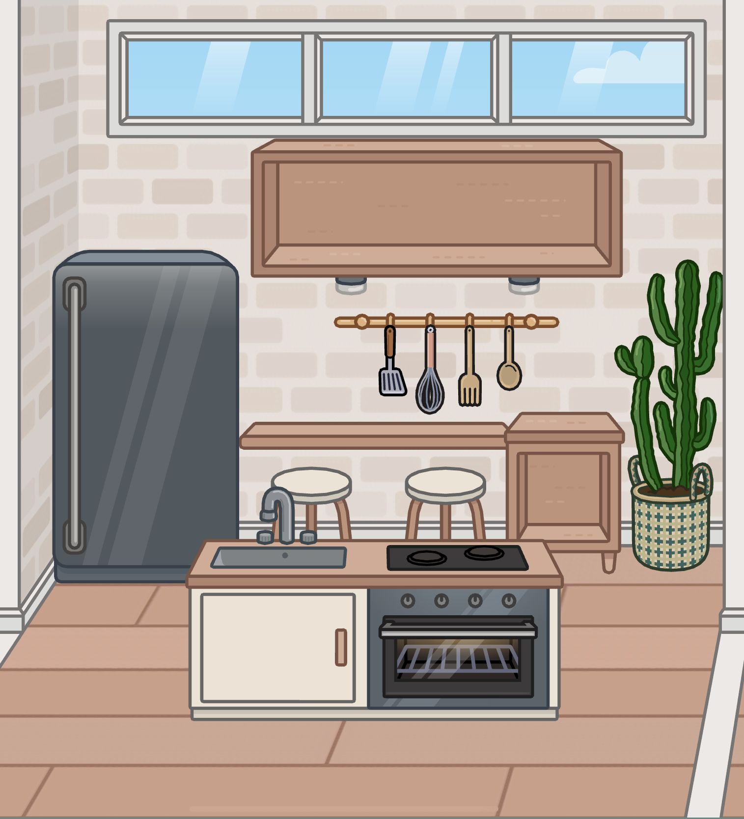 Toca boca kitchen idea (tiny house)