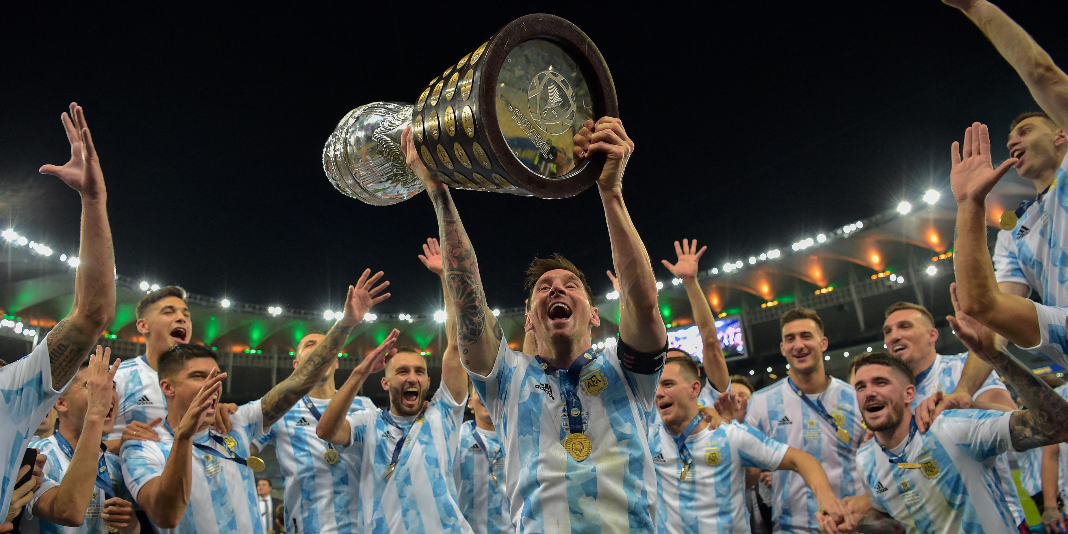 Lionel Messi and his first title