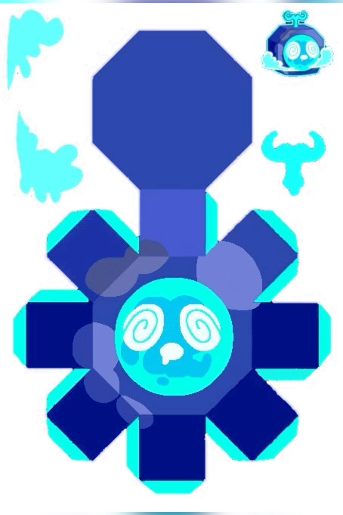 Portal fruit papercraft