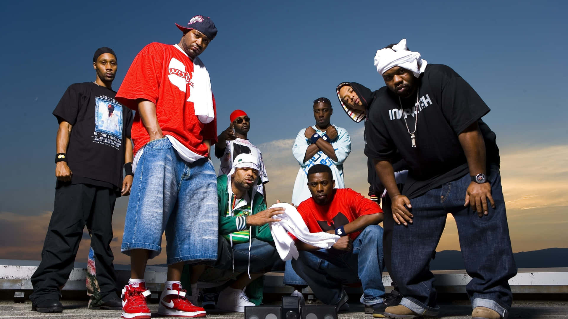 Wu Tang Clan 4K Group Photo Wallpaper