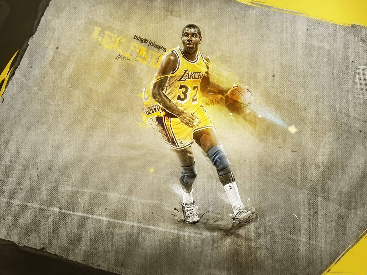 Lakers HD Magic Johnson Wallpaper
