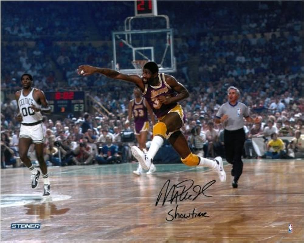 Magic Johnson Autographed LA Lakers