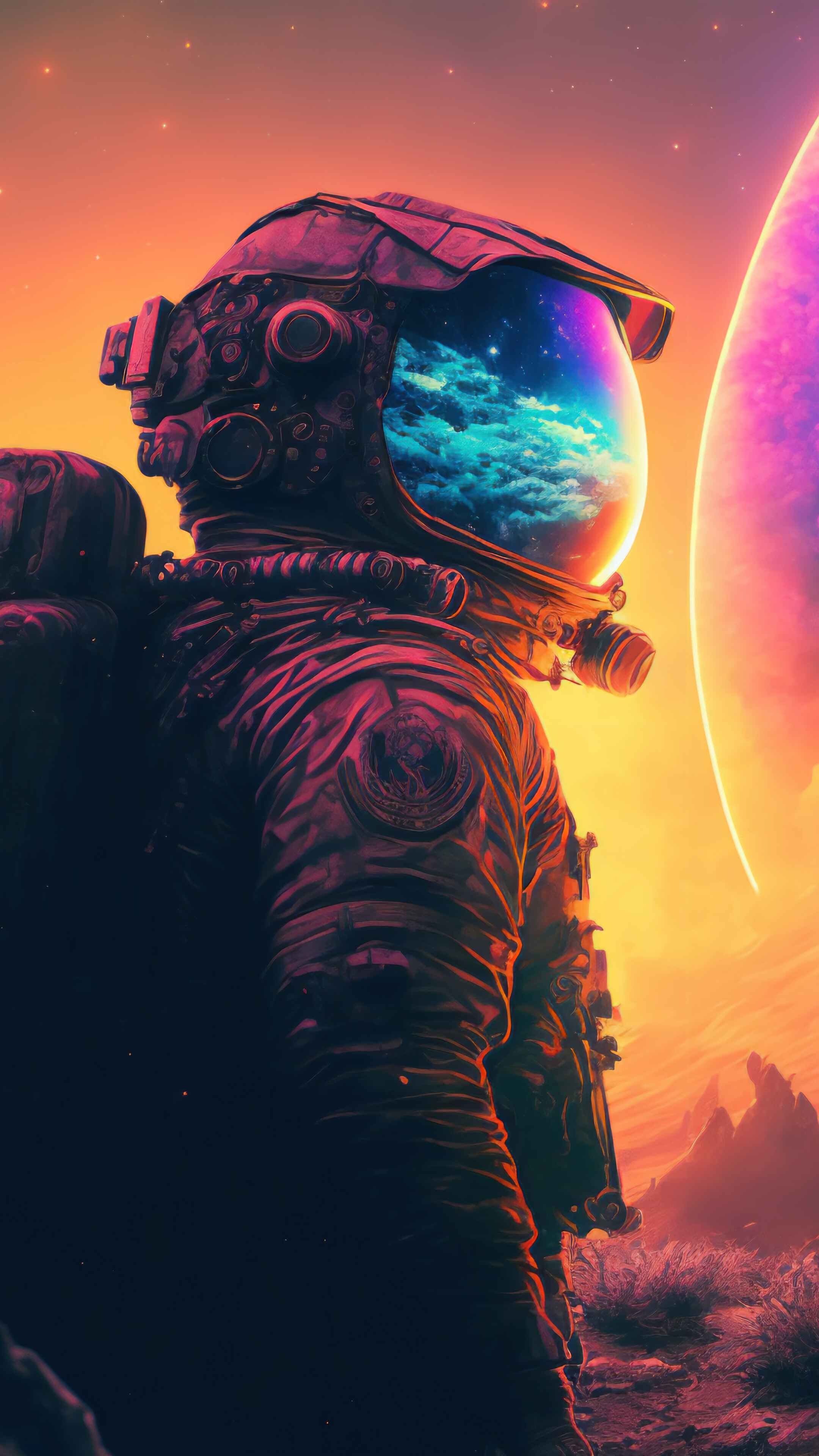 Astronaut Sci Fi 4K Wallpaper IPhone HD