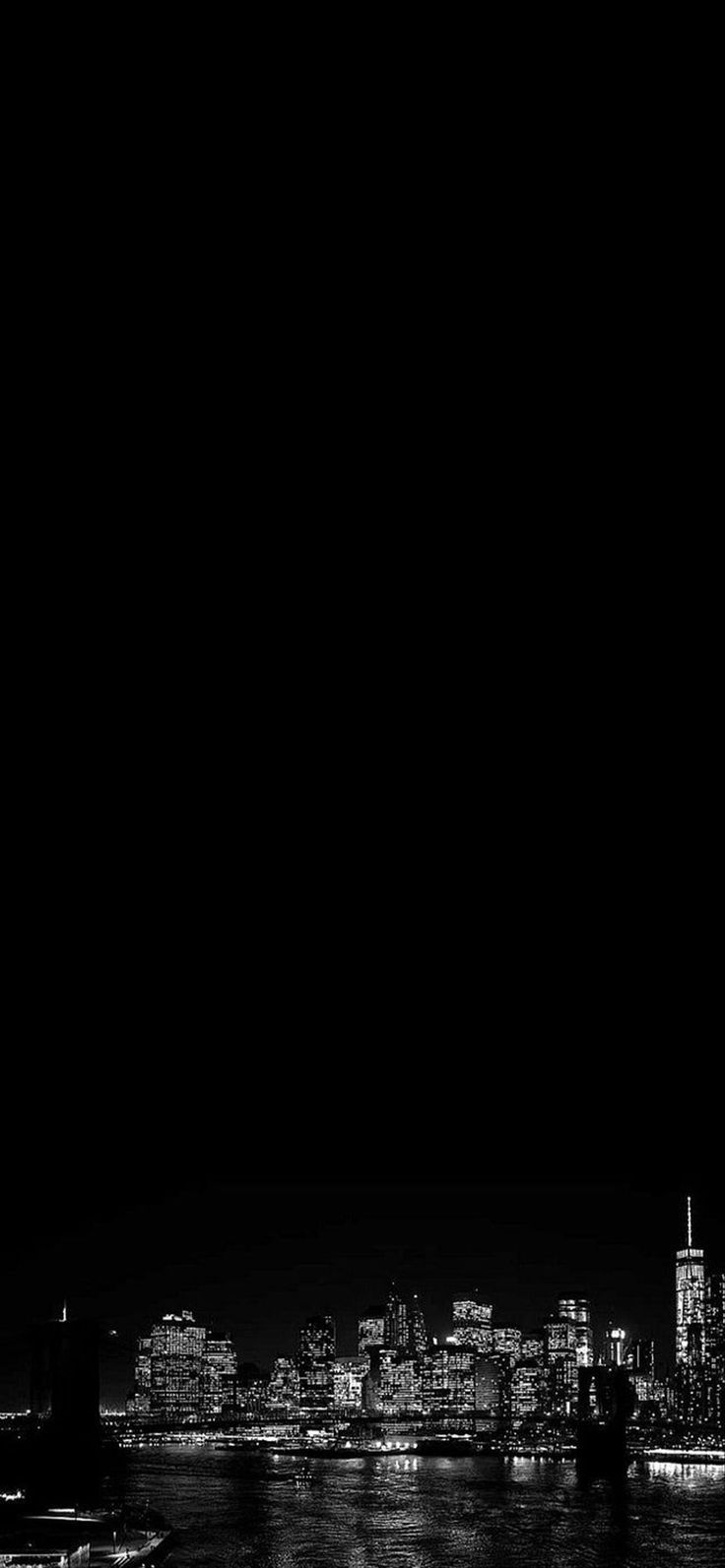 Cityscape Wallpaper For iPhone. Black