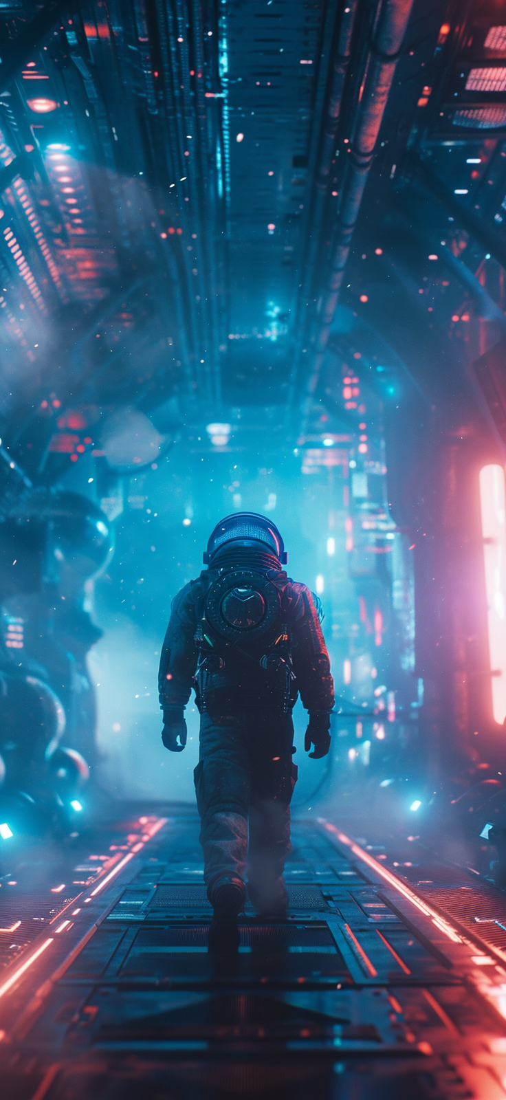 Futuristic Astronaut Wallpaper
