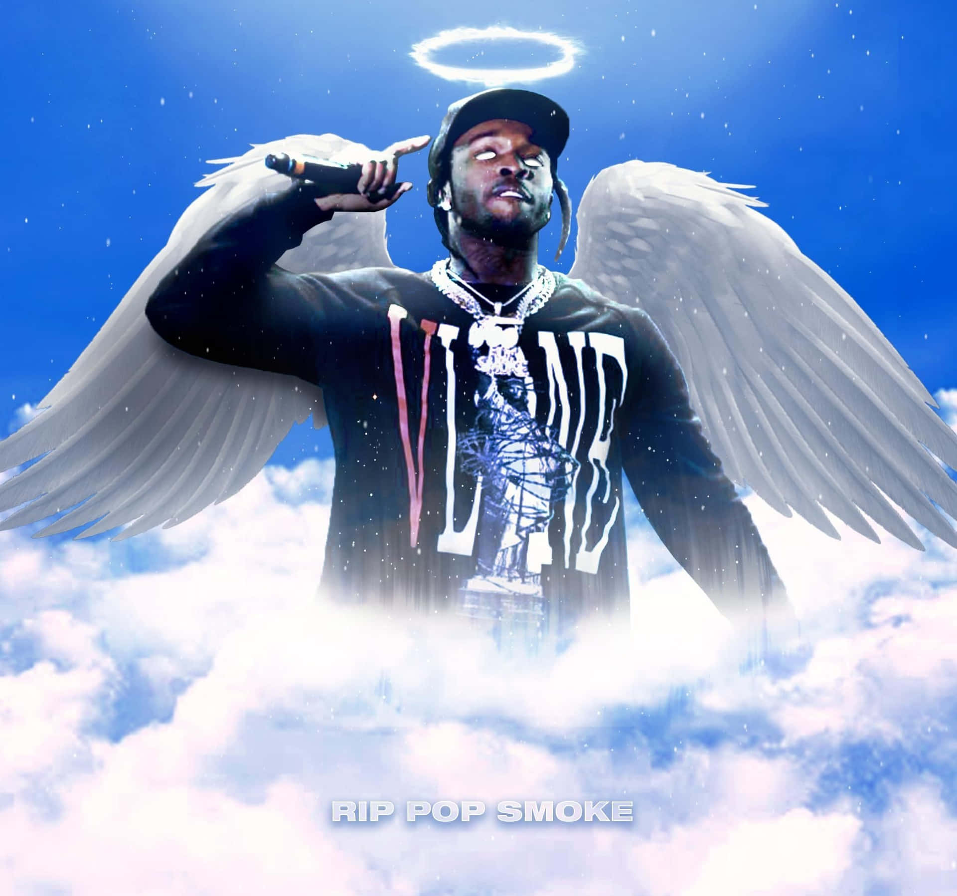 Pop Smoke Cartoon Wallpaper