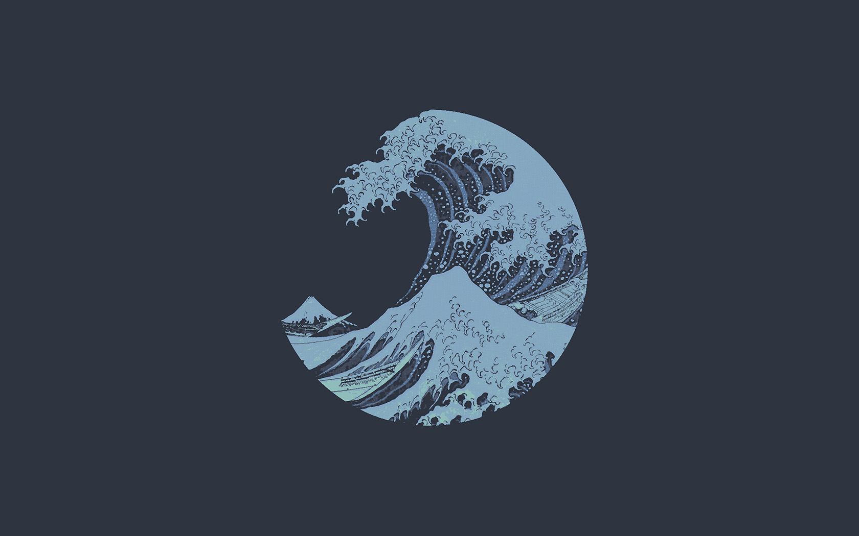 Art Logo Wave Simple Minimal Dark