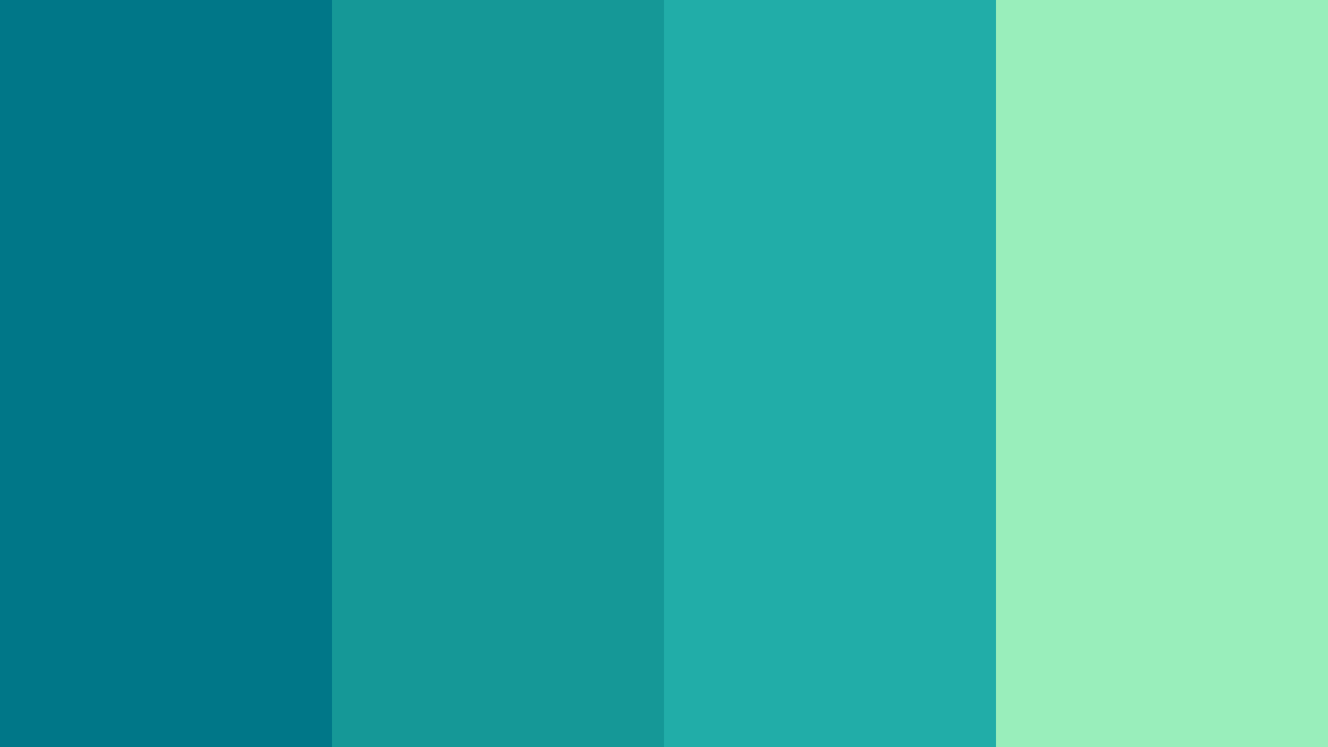 Simple Teal Color Scheme Green