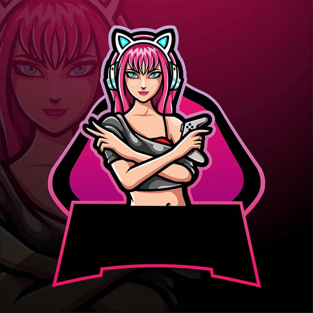Girl Gamer Logo Wallpaper