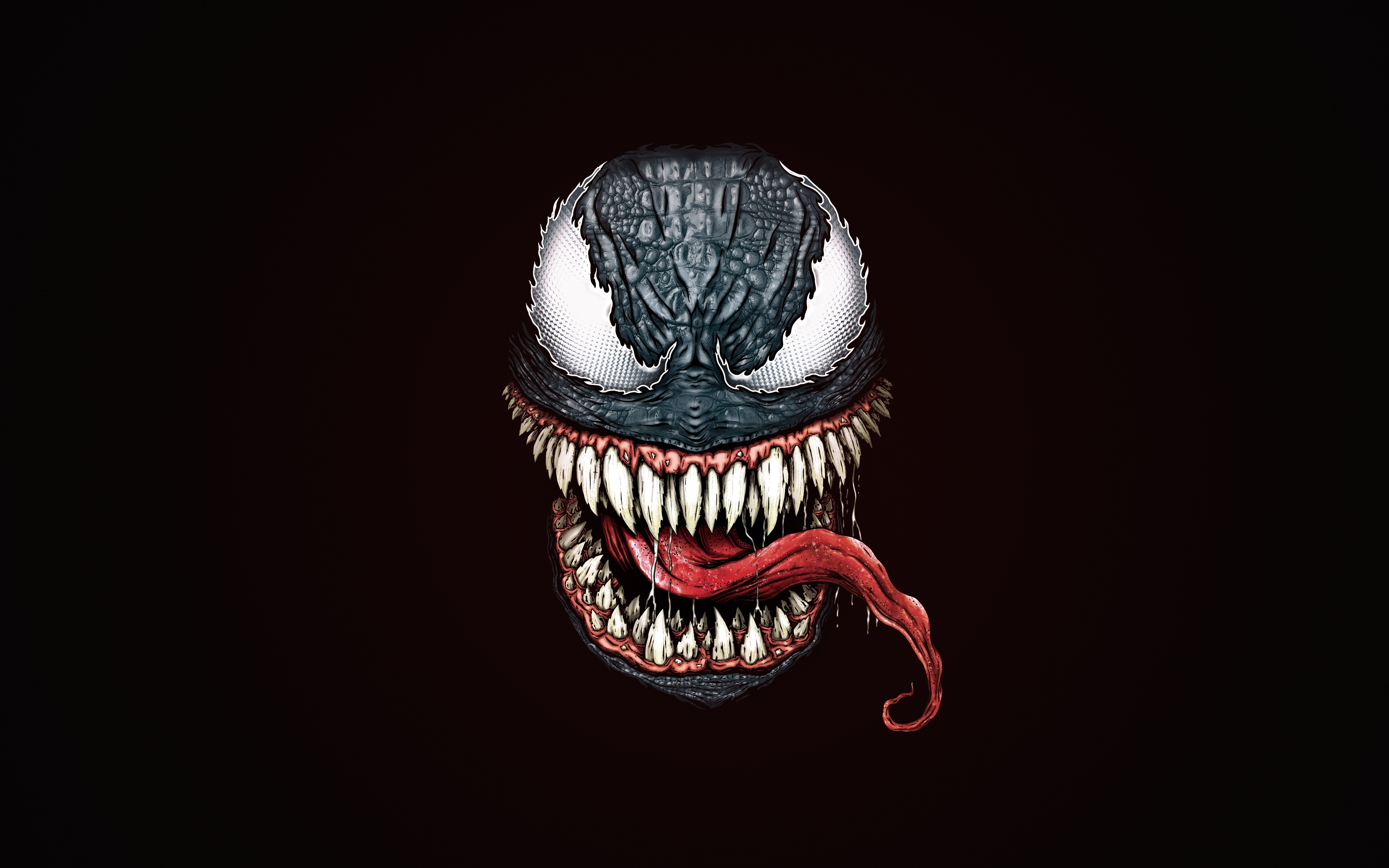 Venom Face Minimal Art 5k 4K