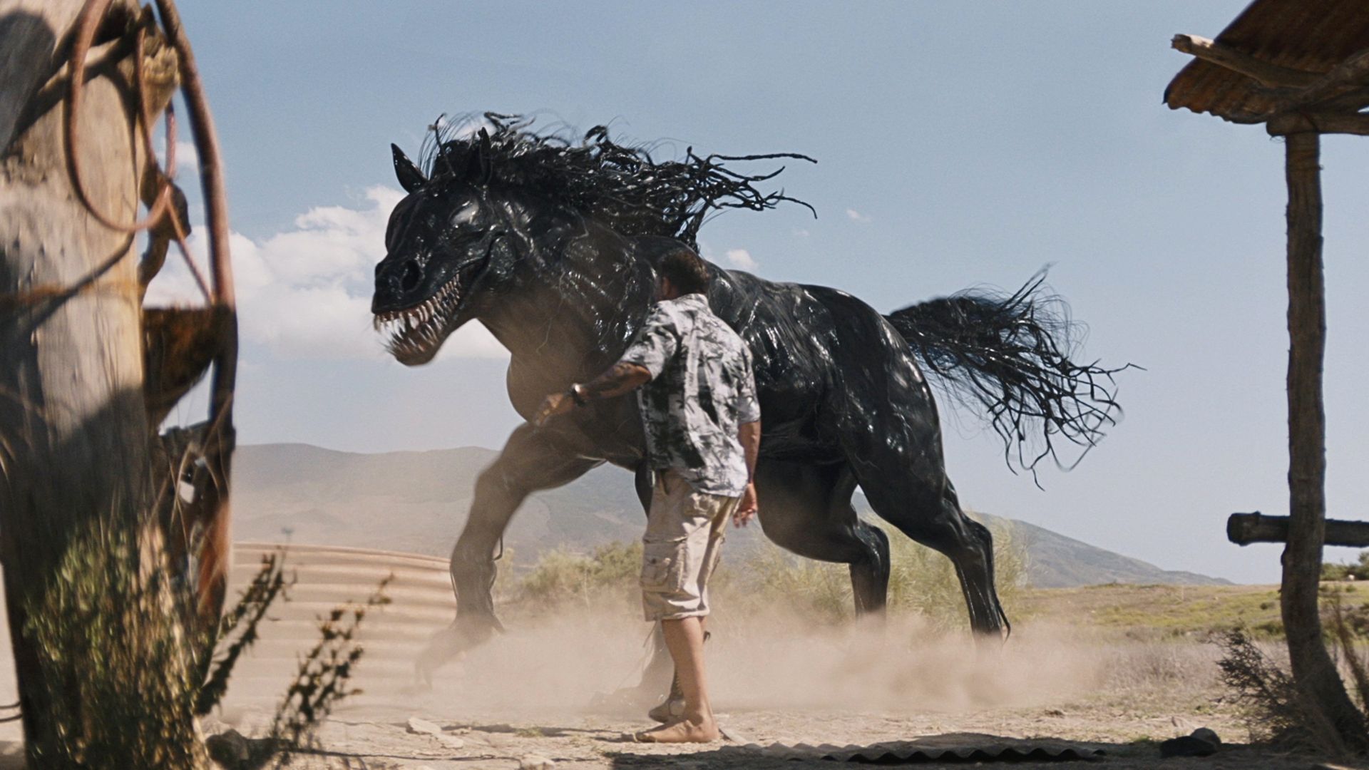 Chaotic' Venom Horse Scene