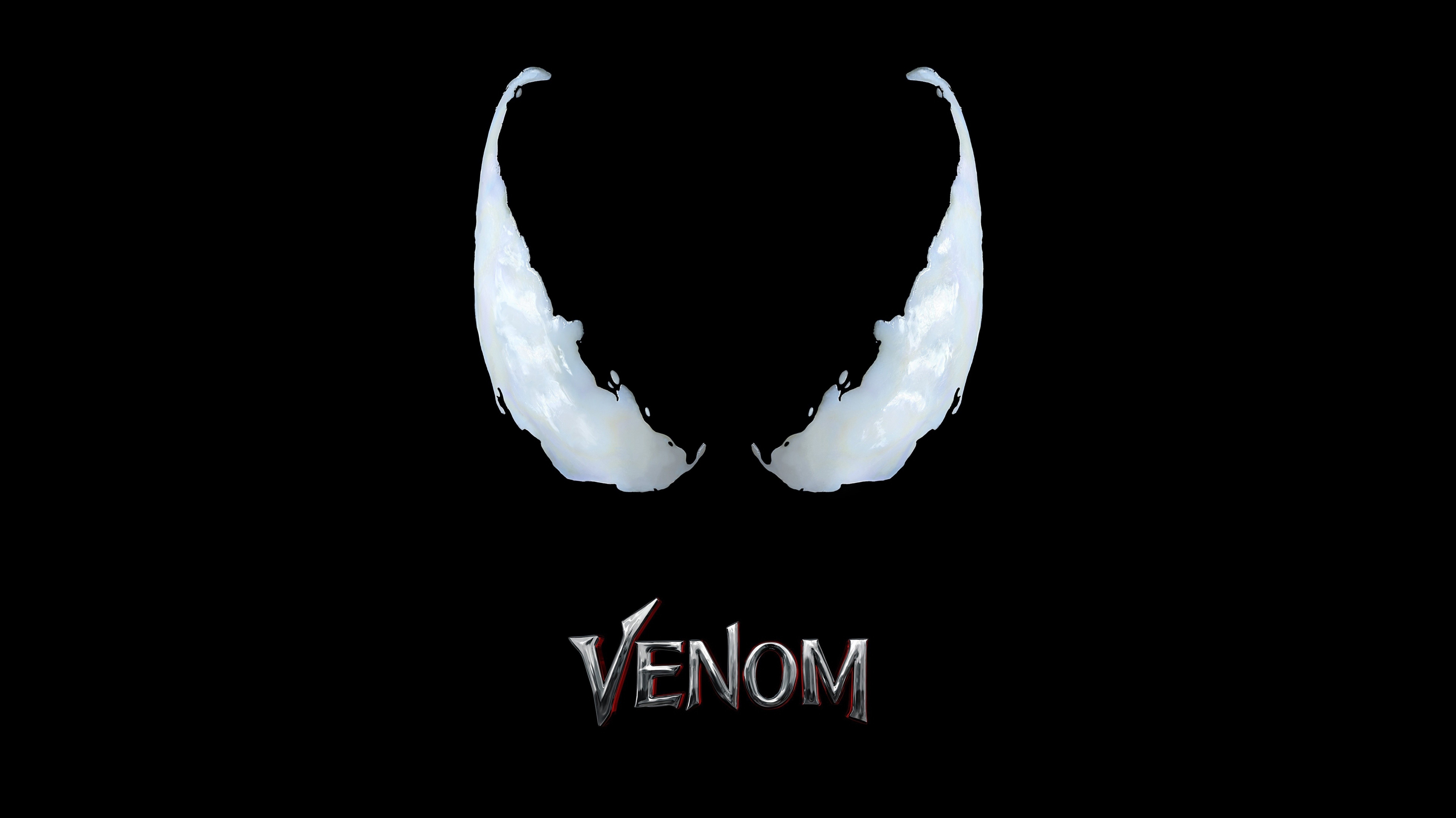 Venom Minimalist Movie Poster Wallpaper