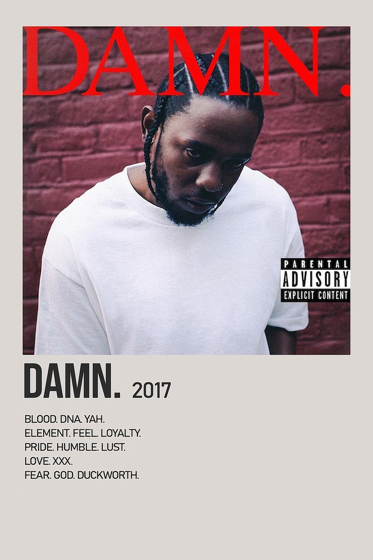 Damn by Kendrick Lamar Album Poster