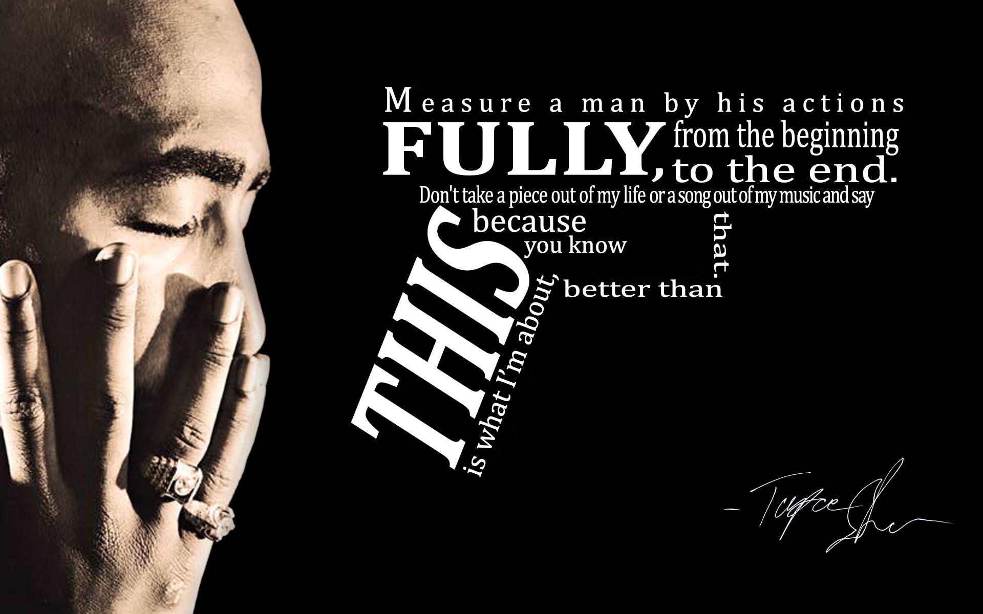 2Pac HD Wallpaper: Measure a Man