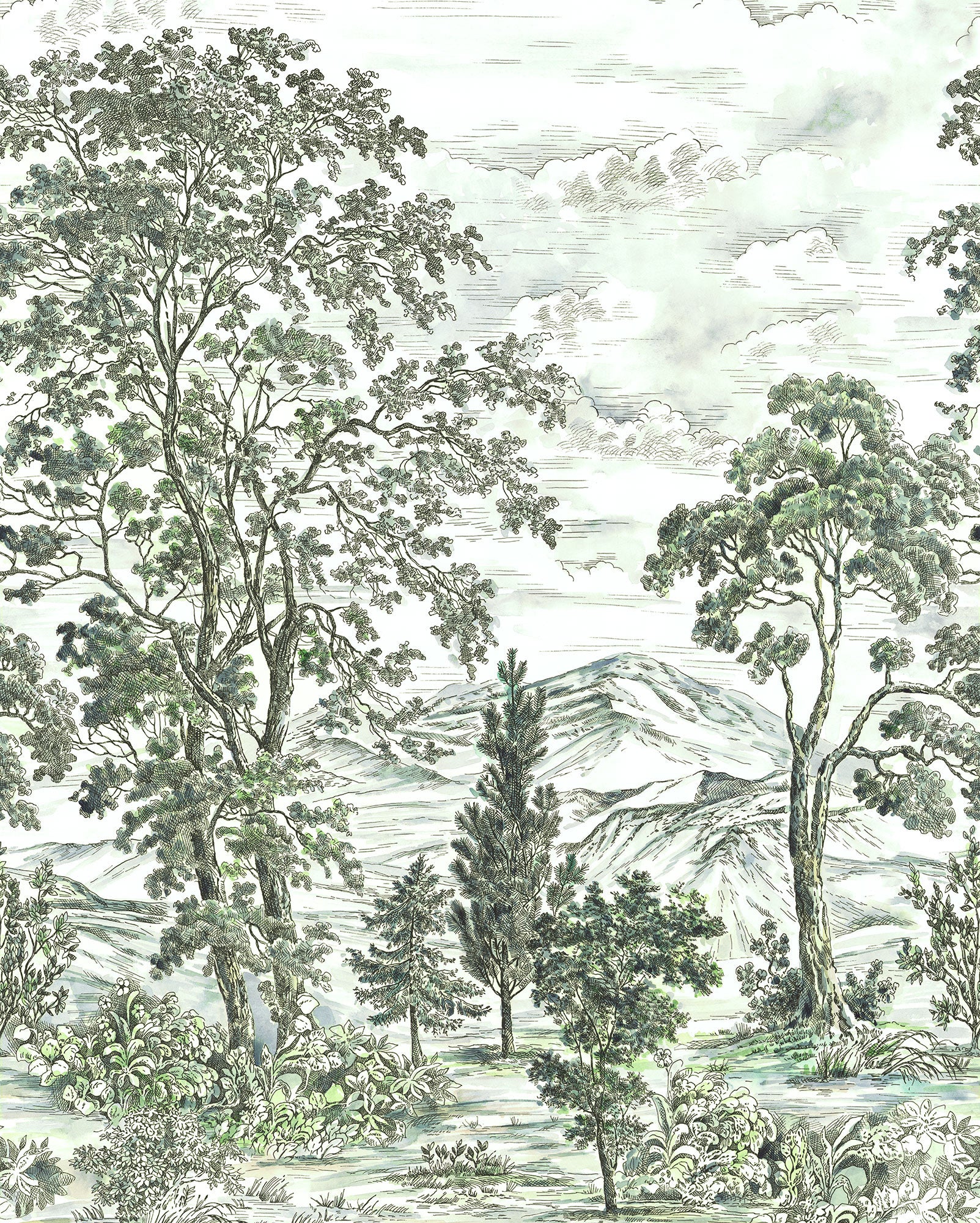 Forest Fairy Mural Wallpaper: Nature