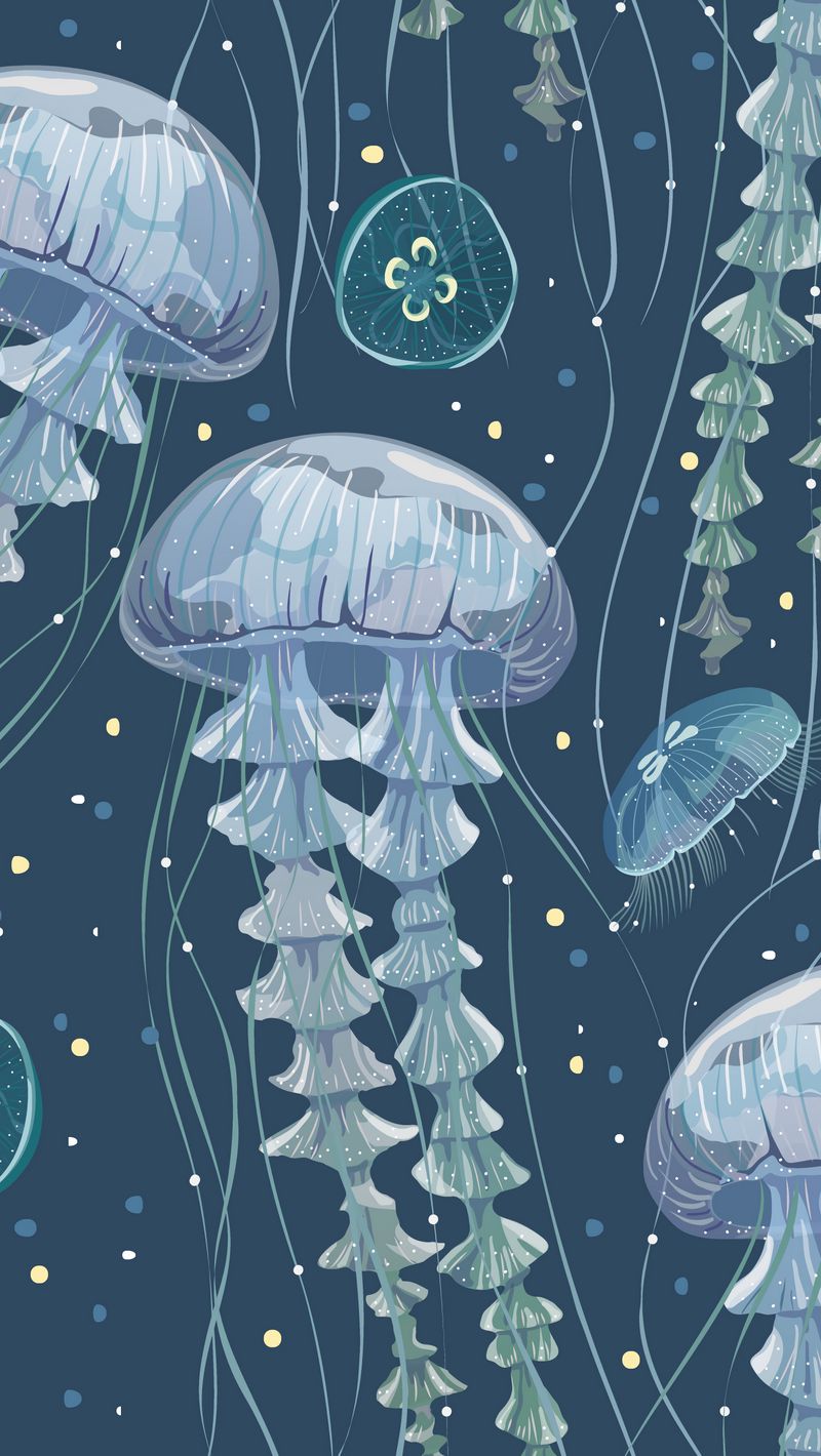 Download wallpaper 800x1420 jellyfish