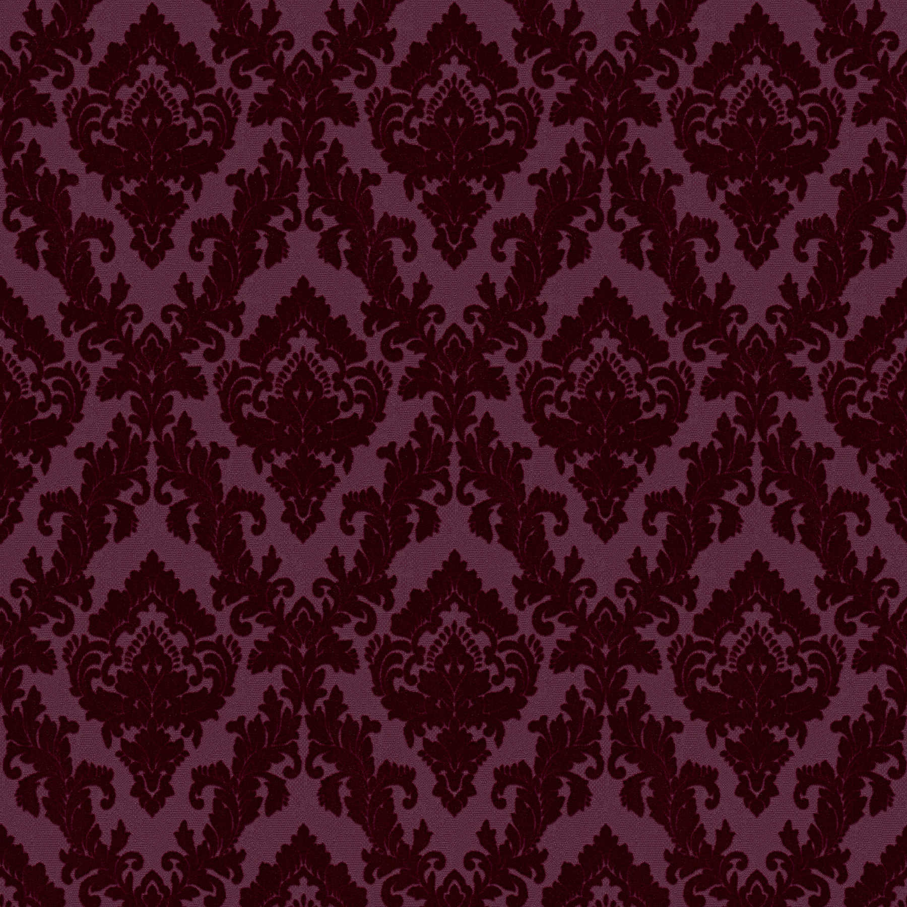 Baroque Wallpaper Black & Purple