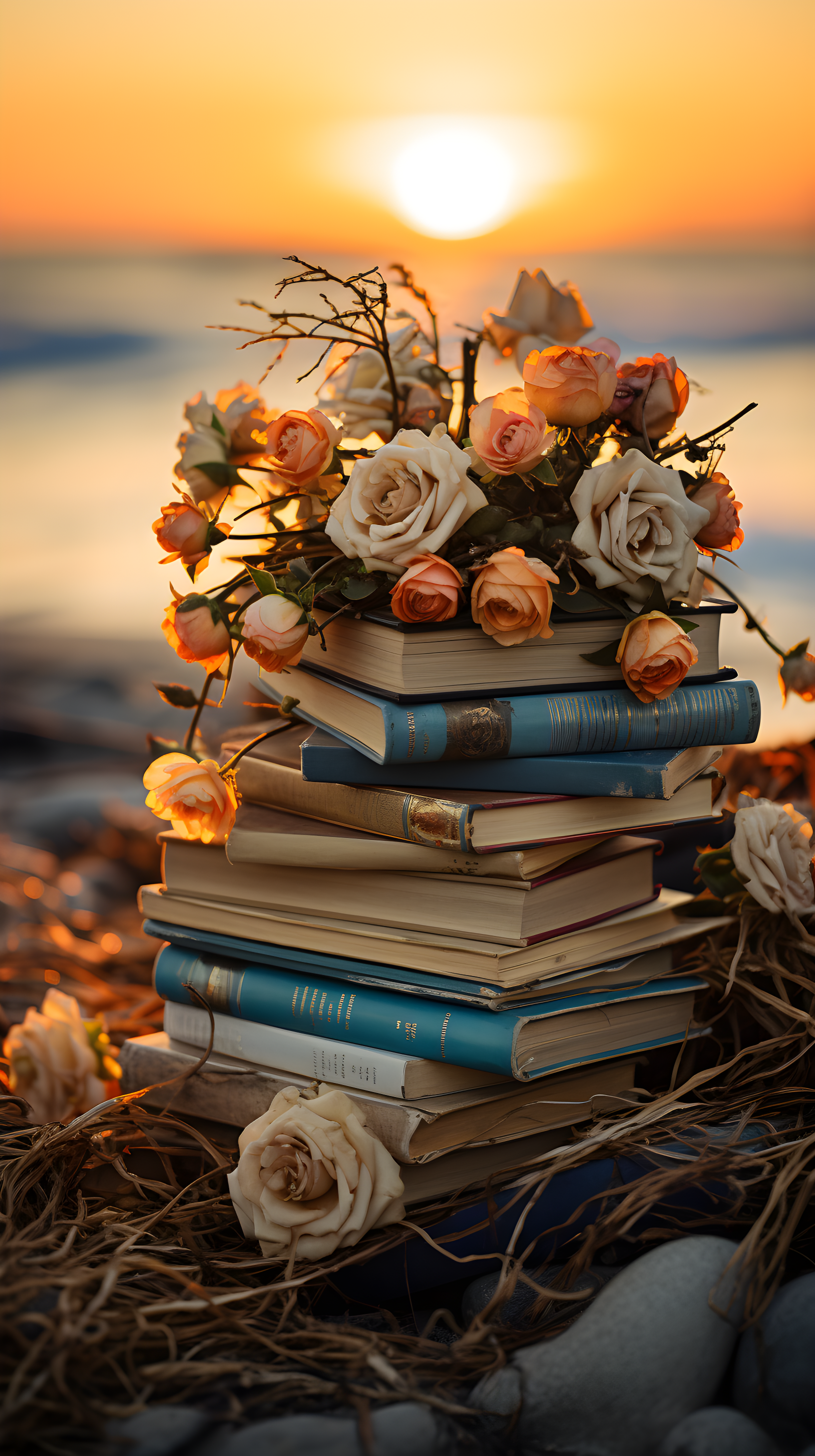 Book Inspired Phone Wallpaper