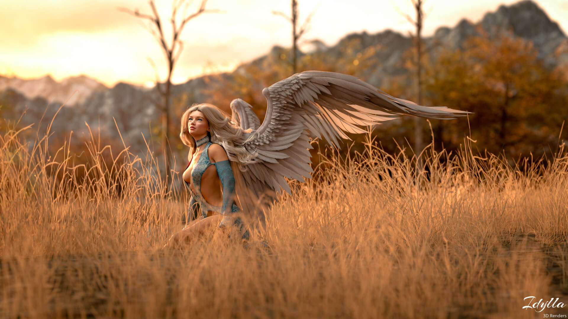 Angel 3D Wallpaper