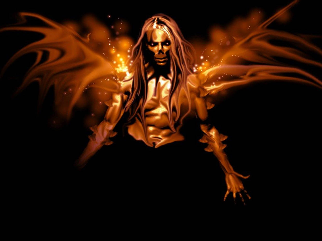 Cool 3D Ghost Fallen Angel Wallpaper