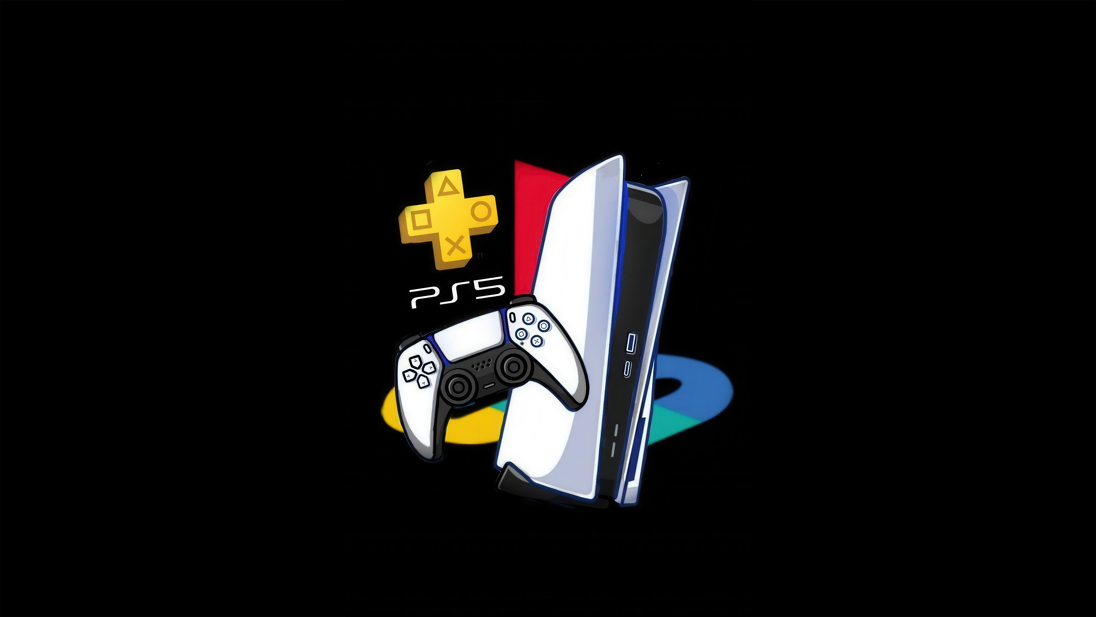 Ps5 Minimal Oled 4k Wallpaper, HD