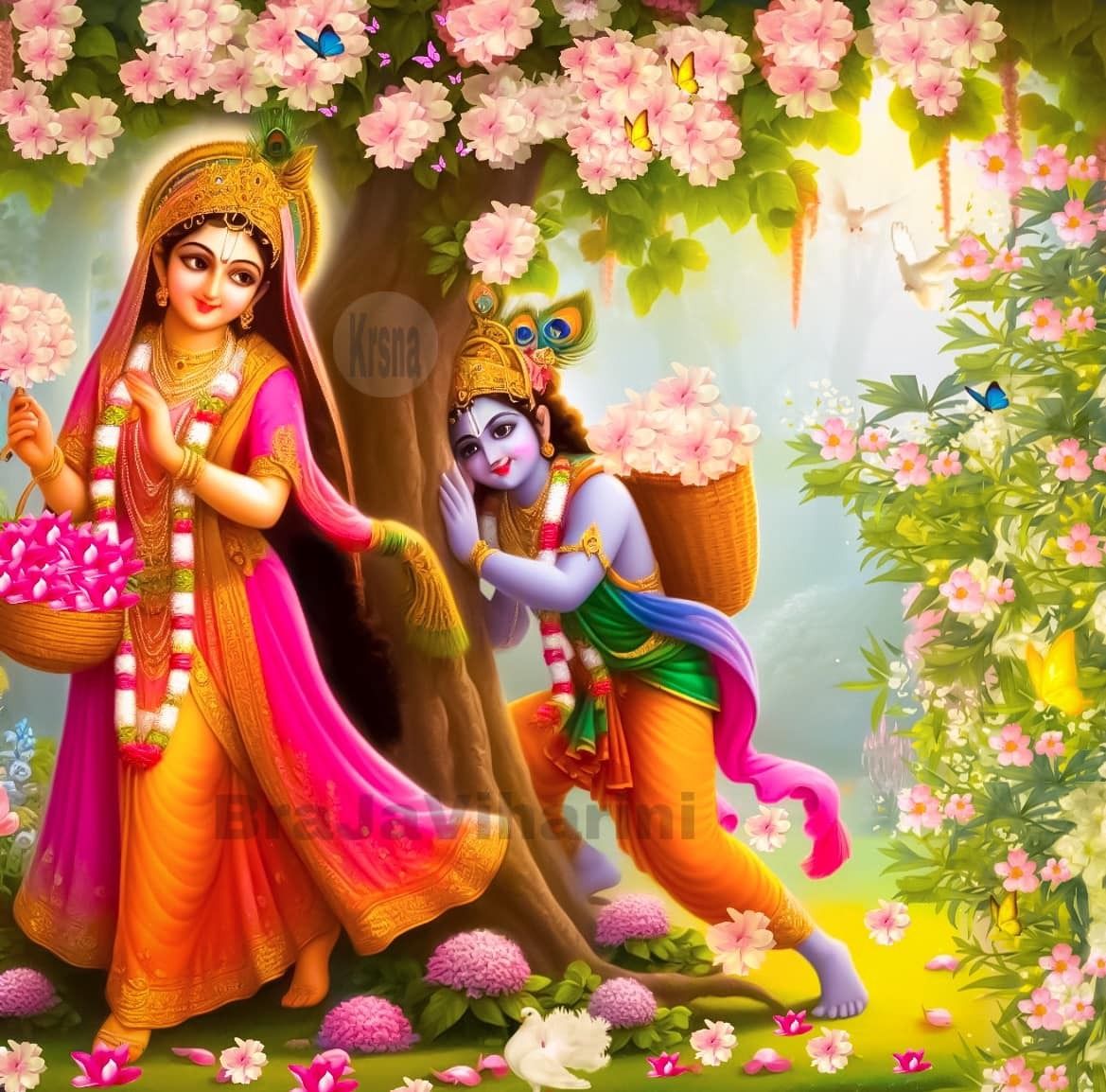 shri radha krishna HD phone wallpaper