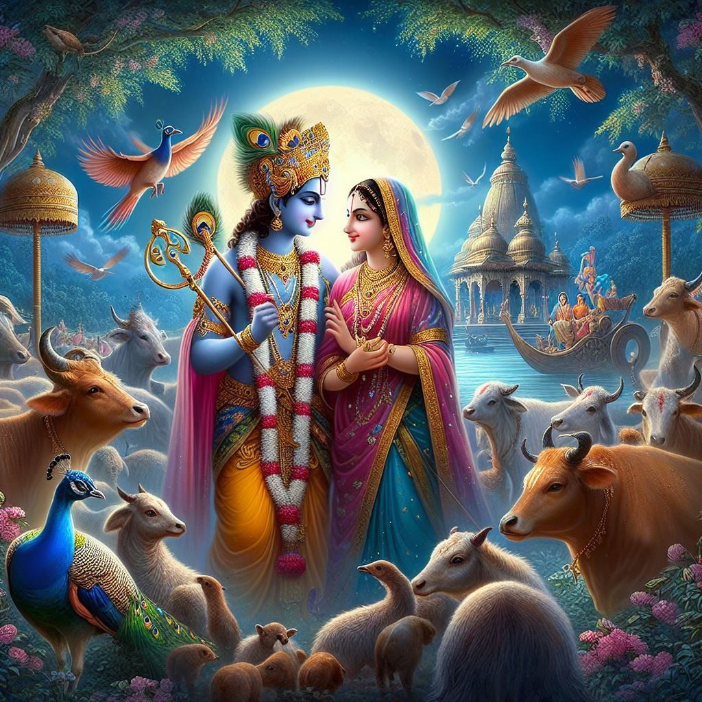 4k, bhakti, cute radha krishna, radha