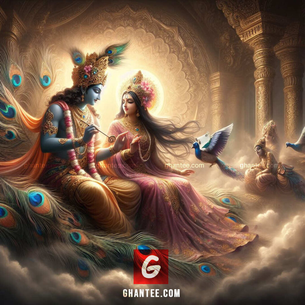 best lord krishna with radha image