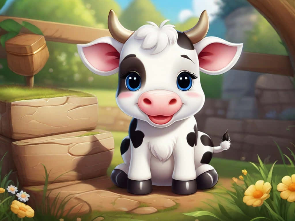 Baby Cow Wallpaper