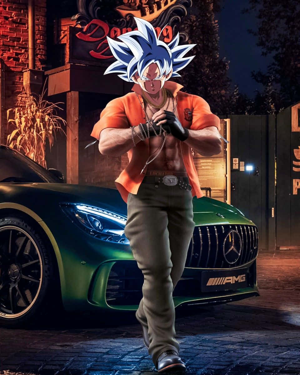 Download Gangster Goku With Sports Car