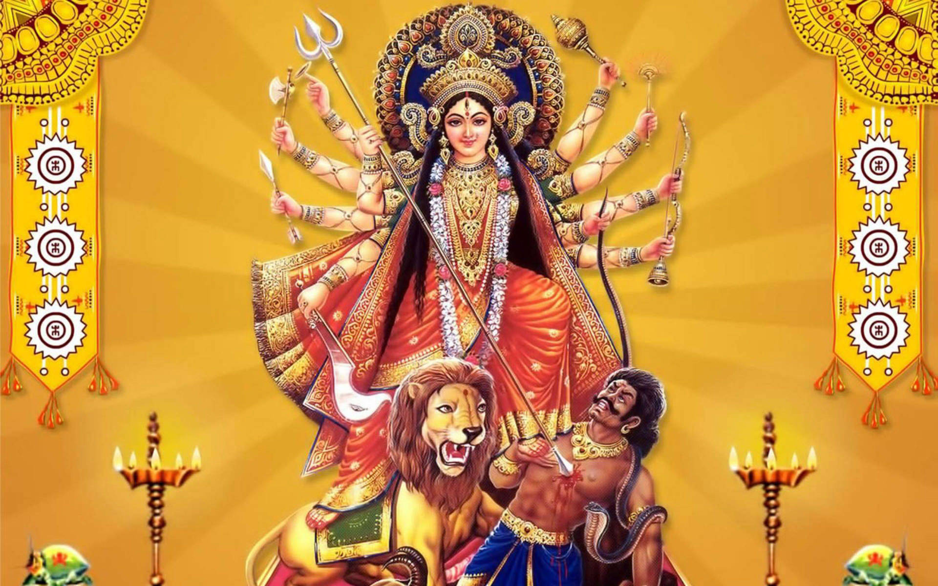 Download Maa Sherawali Deity Durga Puja