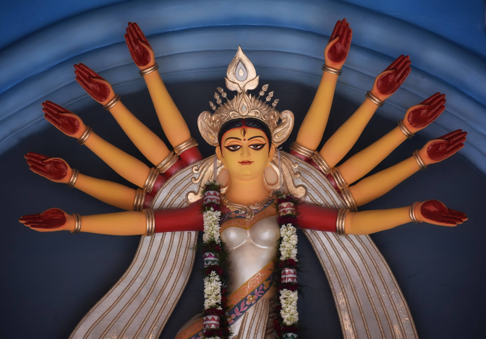 Download Hindu Goddess Durga With Red