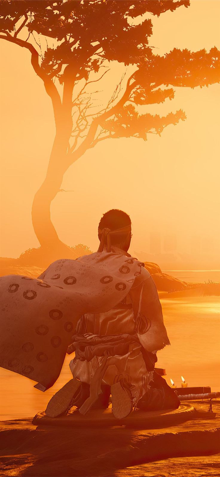 tsushima game 4k iPhone X Wallpaper