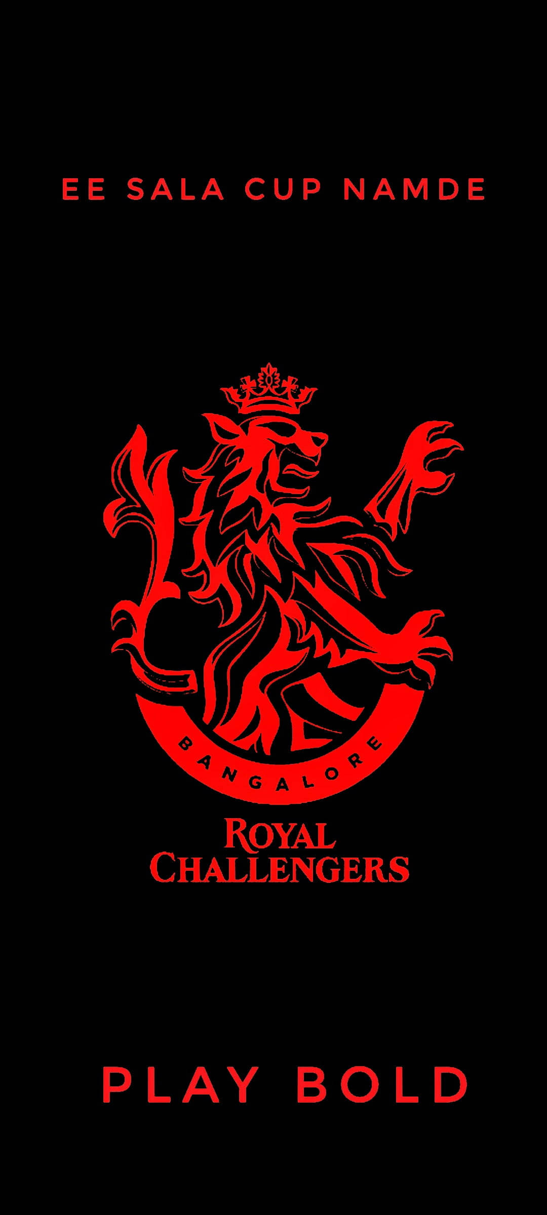 Download Rcb Red Lion Cricket Team Logo Wallpaper