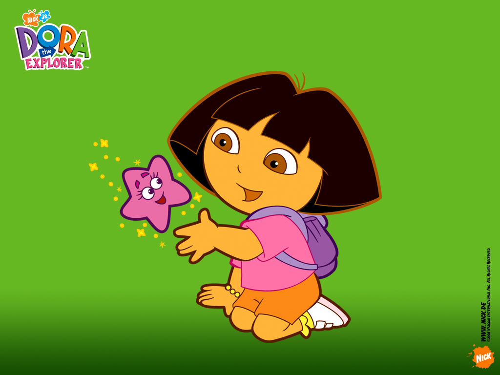 Green Dora the Explorer Wallpaper